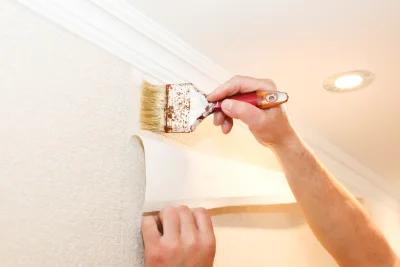 Pose de papier peint à Saint-Gelais — revêtements muraux et toiles de verre